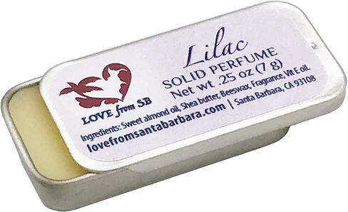Compact Personal Solid Perfume | Convenient, fits in your purse or travel bag | Luxurious Artisan Spa Gift (Lilac) in Kuwait