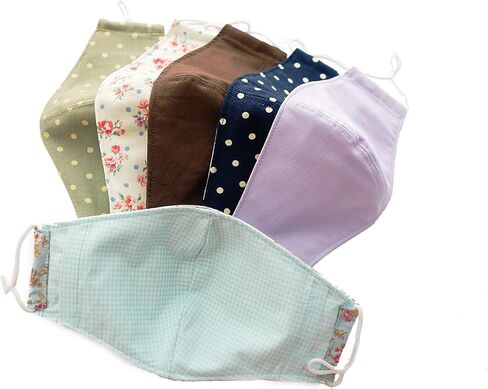 Three Pack of Reusable Face Masks - Super Soft Face Mask Made with Breathable Cotton, Adjustable Mask, Washable Cloth Mask - Adult Face Masks For Women and Men - Fabric Mask, 100% Cotton Mask in Saudi Arabia