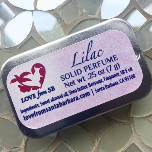 Compact Personal Solid Perfume | Convenient, fits in your purse or travel bag | Luxurious Artisan Spa Gift (Lilac) in Kuwait