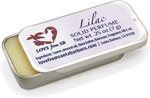 Compact Personal Solid Perfume | Convenient, fits in your purse or travel bag | Luxurious Artisan Spa Gift (Lilac) in Kuwait