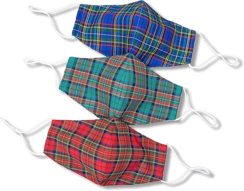 Three Pack of Reusable Face Masks - Super Soft Face Mask Made with Breathable Cotton, Adjustable Mask, Washable Cloth Mask - Adult Face Masks For Women and Men - Fabric Mask, 100% Cotton Mask in Saudi Arabia