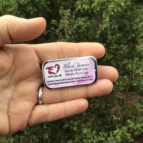 Compact Personal Solid Perfume | Convenient, fits in your purse or travel bag | Luxurious Artisan Spa Gift (Lilac) in Kuwait