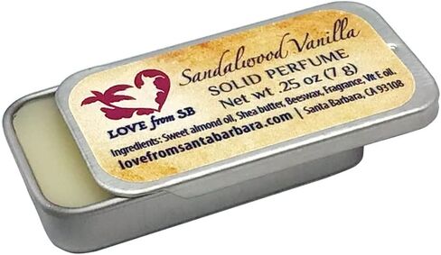 Compact Personal Solid Perfume | Convenient, fits in your purse or travel bag | Luxurious Artisan Spa Gift (Lilac) in Kuwait