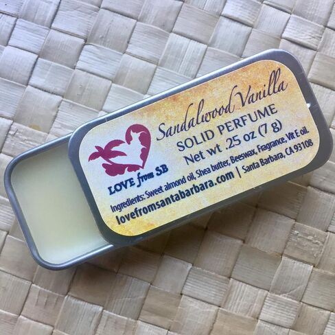 Compact Personal Solid Perfume | Convenient, fits in your purse or travel bag | Luxurious Artisan Spa Gift (Lilac) in Kuwait
