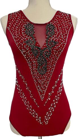 Leotards for gymnastics (L, Red) in Saudi Arabia