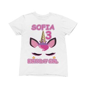 Personalized Unicorn Birthday Shirt, Add Any Name and Age, Family Matching Shirts, Custom Shirts for a Unicorn Birthday Party.
