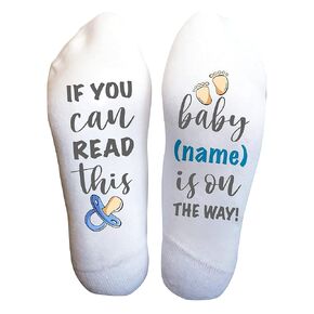 Funky Fun Socks With Sayings: Handcrafted Novelty Delights for All Ages, Versatile Sizing for Sizes 6-14, Exceptional Comfort & Durability, Pregnancy Themed Collection