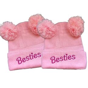 Best Friend Winter Hat, Cute Matching Sibling Beanies For Sisters, Big Sister Little Sister Knitted Cap For Toddler Girl, Big Sis Lil Sis Gifts, Cousin Crew Beanies For Little Girls, Girl Gang - SOLD INDIVIDUALLY