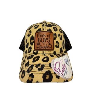 Boy Mom Hats, New Mom Gifts for Boy Mom Trucker Hat Gifts for Mom, from Son, boy mom Gifts for Women Birthday Gifts, Mom of Boys Gifts Hat (Leopard)