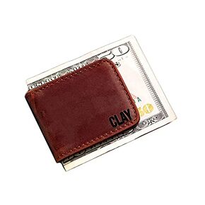 Personalized Leather Magnetic Money Cash Clip The Palm Beach by Left Coast Original