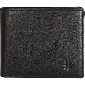 Black Top Grain Leather Wallet for Men | RFID Blocking | Extra Capacity Slim Bifold Wallet with 2 cash Comp, 2 ID &10 credit card Slots | Ultra Strong Stitching | Gift for Him (Black)
