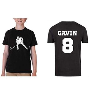 personalized boys ice hockey shirt with name and number boys custom kids youth