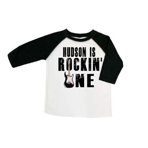 Boy's Rockin' One Rock n' Roll First Birthday Top