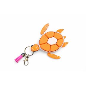 Orange Turtle Clicker Keychain – Fun Fidget for ADHD, Autism & Stress Relief