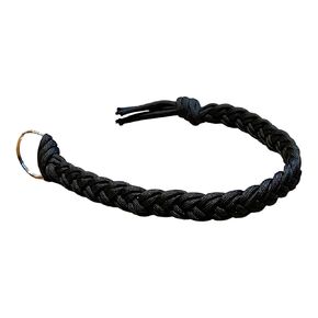 9" Paracord Air Horn Pull Cord, Black Braided Lanyard, Gifts for Truckers