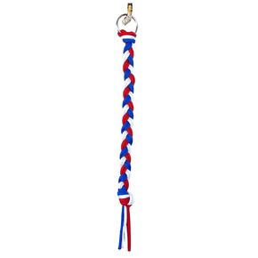 10" Red White Blue Braided Air Horn Pull Cord, Custom Paracord Lanyard, Gifts for Truckers (10", Red, White, Blue Mix)