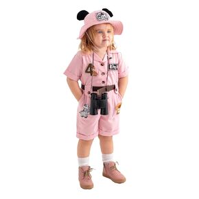 زي Safari Explorer المصنوع يدويًا للطفل - زي حارس حديقة الحيوان للأطفال - زي هالوين سافاري - زي Girl Safari Guide - Boy Jungle Scout Costume (Brown ، 5T)