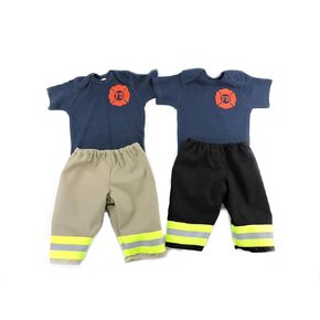 Firefighter Baby Outfit Bunker Gear Look New Born Photo Prop
