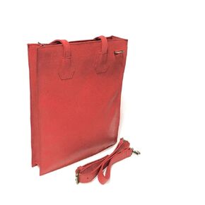 ON SALE Ladies Red Messenger Lap top Bag | Paper girl Bag | Shoulder Bag | Cow Hide African Leather | Stylish Lady | Journalist Reporter Bag