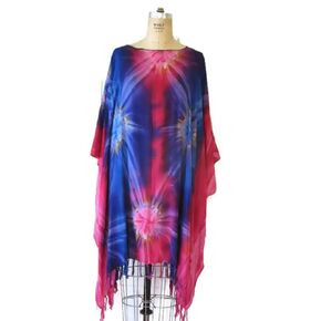 تغطية شاطئ TIE TIE للسيدات في Kimono Top Top High Low Hend Wear