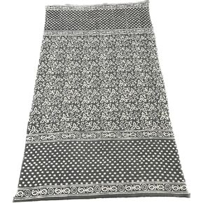 القطن الهندي سارونج للنساء | كتلة طباعة sarong pareo | كوتون بوهو وشاح | غلاف رأس الرقبة | شاطئ سارونج | هدية لعيد عيد الميلاد يوم عيد ميلاد عيد الميلاد (الرمادي)