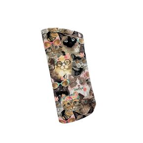 Cat Fabric Eyeglasses Case, Soft Case for Glasses, Sunglasses Case