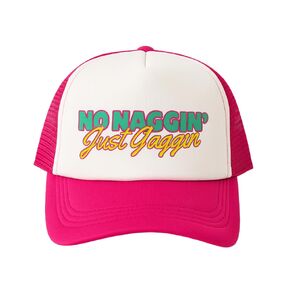 Womens Funny Gag Gift Trucker Hat for Unisex Christmas Holiday Present men women man woman brother sister bachelor inappropriate humor funny naughty (No Naggin', Just Gaggin')