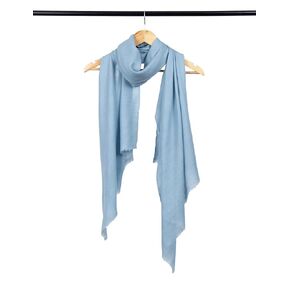 Light Grey Blue Solid Pashmina Stolr Handmade Pashmina Shawls, Kashmiri Pashmina Wraps, High-Quality Pashmina Scarf, 2497859916046 (70 x 200 cm)