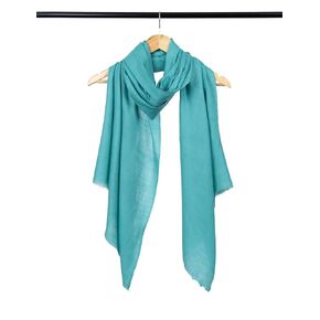 Fountain Blue Pashmina Wrap ، Winter Winter Pashmina Shawl ، وشاح الكشمير الصلب ، سرق الكشمير المصنوع يدويًا ، 2497859916060 (70 × 200 سم)