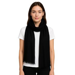 Black Pashmina Shawl Pure Pashminas Scarf, Handmade Cashmere Wrap, Kashmiri Authentic pashmina Stole, 2497859916206 (100 x 200 cm) in Saudi Arabia