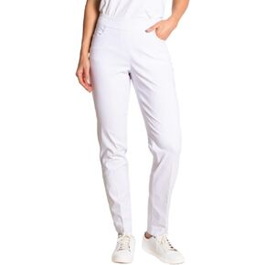 SLIM-SATION Womens Golf Apparel - Women's Regular Pull-On Straight-Leg Pant with Pockets (Stone,12) in Kuwait