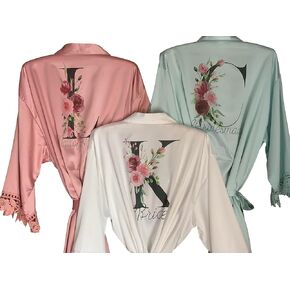 Bridesmaid Gifts Satin Robe Getting Ready Robes Bridal Party Gift Bride Robe Bridesmaid Robes Set