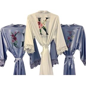 Silky Bridesmaid Robes Bridesmaid Gifts Satin Robe Getting Ready Robes