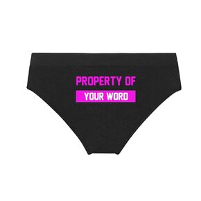 Custom Property of Panties with Name -Women Soft Stretch Cheekini Hipster Briefs