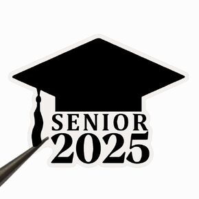 50 x Class of 2025 Graduation Cap Stickers Vinyl Graduation Announcement Tumbler Stickers Envelope Seals Stickers Party Favor Stickers Cup Vinyl Stickers 2 inch (Class of 2025)