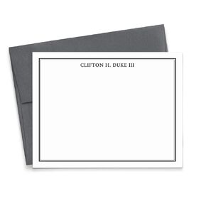 Mens Personalized Stationery Set for Boys, Boys Personalized Thank you Notes, Mens Personalized Note Cards, Mens Stationary Set, Your Choice of Colors and Quantity