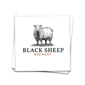 100 Count Custom printed napkins, print with your business logo, wedding crest, or any other image you would like