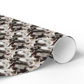 Dire Wolf Gift Wrap - Dire Wolf Wrapping Paper, Wolf Gift Wrap, Animal Wrapping Paper, Christmas Gift Wrap