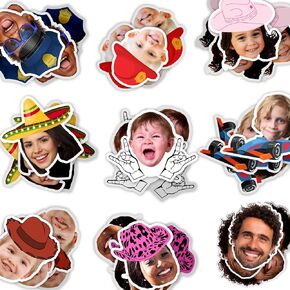 Custom Face Confetti, Personalized Photo Confetti With Party Hat, Table Confetti Scatter, Wedding Decor, Graduation Confetti, Baby Shower, Kids Happy Birthday Party Supplies, Party Favors Cutouts