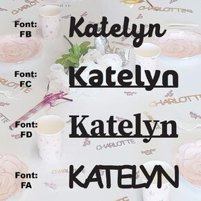 KATELYN - Confetti Name in 12 Metallic Colors. Includes Toss Mix JJWN646