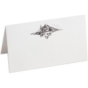 Mountain Landscape Place Cards, Pack of 100, Wedding Seating Cards, Escort Cards, 2.5 x 3 inches, Scored and Ready To Use in Saudi Arabia