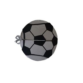 Silver soccer ball shaped box, Valentine's Day gift box, florist box, cardboard box for holidays