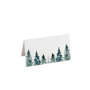 Rustic Pines Place Cards, Pack of 100, Wedding Seating Cards, Escort Cards, 2.5 x 3 inches, Scored and Ready To Use
