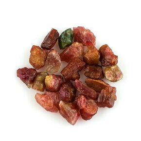 CRYSTALIS 100cts Natural Crazy-Lace-Agate Raw Crystals, Loose Gemstone Wholesale Bulk Rough Jewelry Making Supply, Chakra And Healing Stones, Wire Wrapping, DIY, Tumbling, Gem Collection