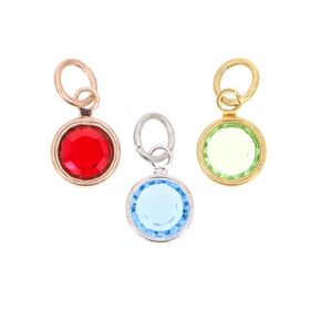 سواروفسكي قناة كريستال إسقاط Addon 4mm أو 6mm - اختر نوع Birthstone Color - Dii QQQ