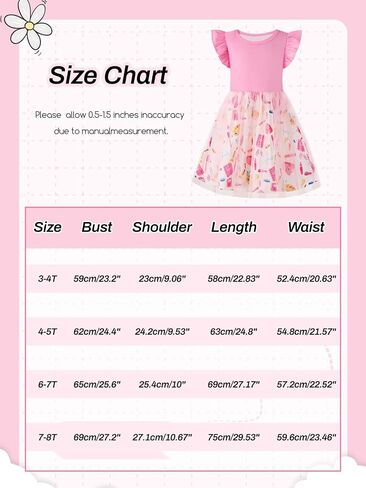 Girl's Dresses Girls Back to School Dresses Kids Cotton Ruffle Sleeve Tulle Printing Dress for Children's 3-8 Years in Saudi Arabia