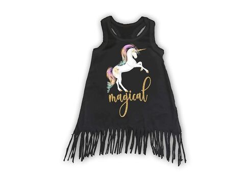 Girls Personalized Magical Unicorn Birthday Dress in Saudi Arabia