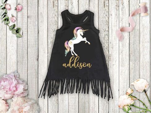 Girls Personalized Magical Unicorn Birthday Dress in Saudi Arabia
