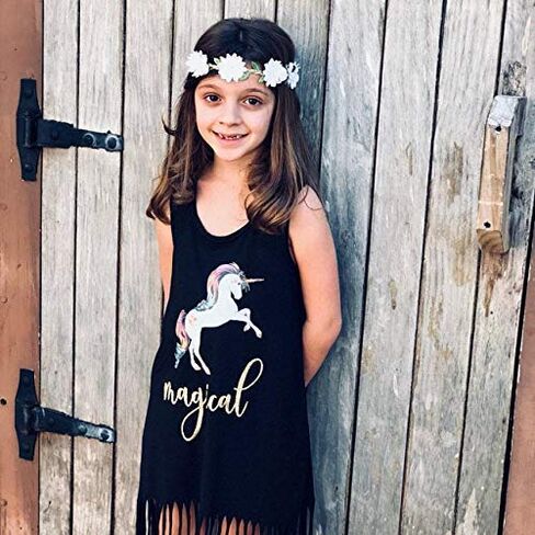 Girls Personalized Magical Unicorn Birthday Dress in Saudi Arabia