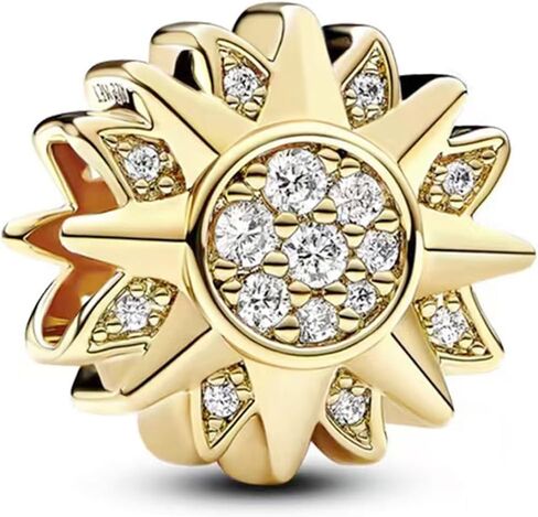 S925 Silver Charm for Bracelet Necklace Sterling Silver Dangles Gold Tigger for Women in Saudi Arabia